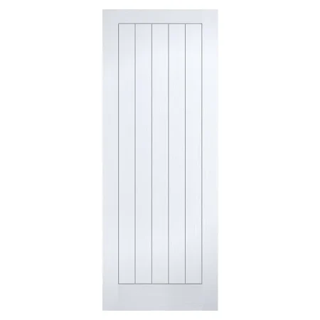LPD Vertical 5P Door Textured Moulded - White