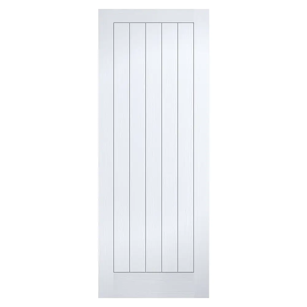 LPD Vertical 5P Door Textured Moulded - White