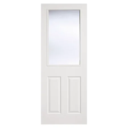 LPD White Moulded 2P Door Glazed 1L Primed