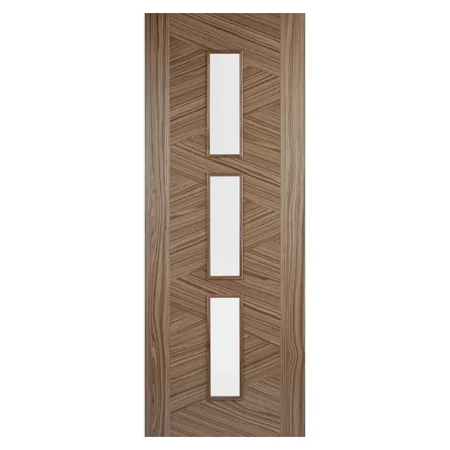 LPD Zeus Walnut Glazed 3L Door Pre-finished