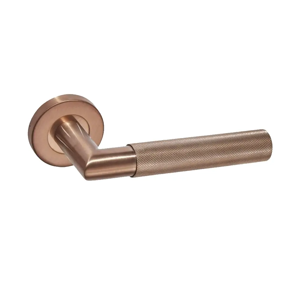 LPD Zurich Privacy Door Handle Satin Copper Pack