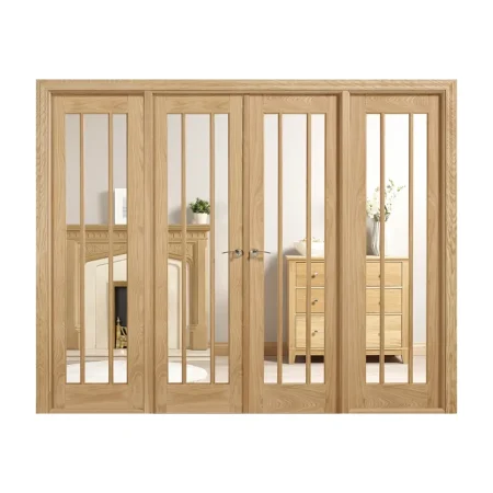 LPD Lincoln W8 Room Divider Set Internal Door Oak