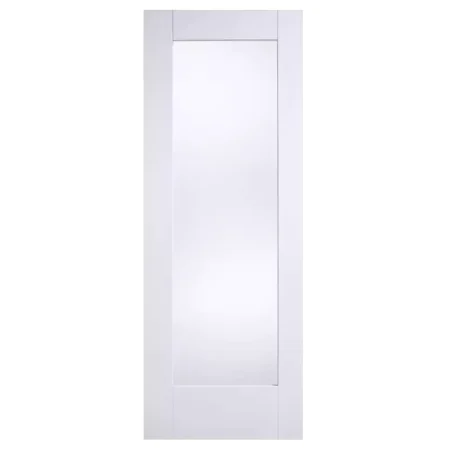 LPD Shaker 1L Internal Door Primed White Glazed