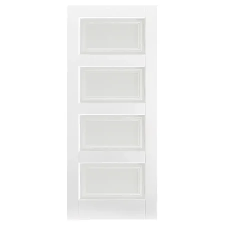 LPD Contemporary Glazed 4L Door White Primed
