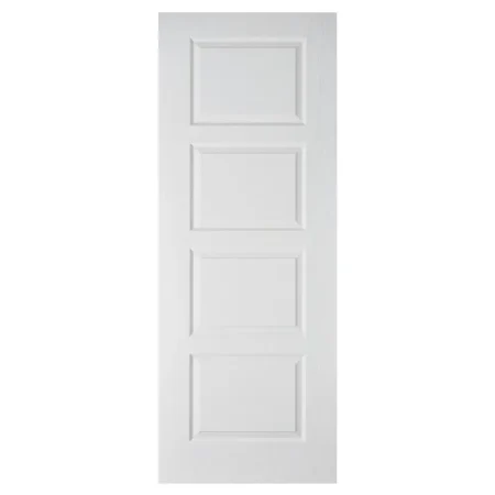 LPD Contemporary Moulded Fire Door 4 Panel White Primed