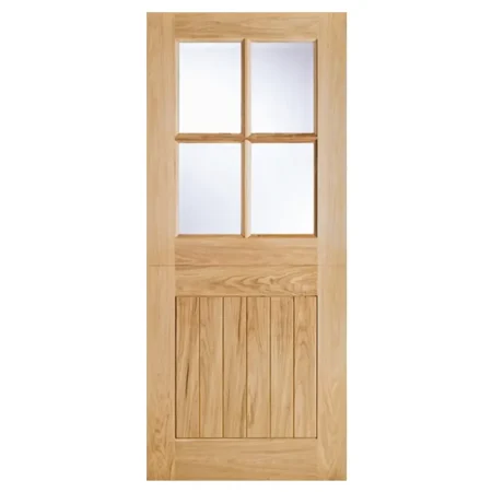 LPD Cottage Stable External Door Glazed 4L - Oak