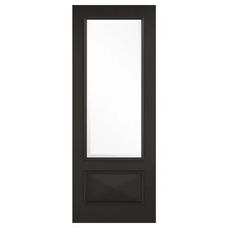 LPD Knightsbridge Internal Door Glazed 1L - Black