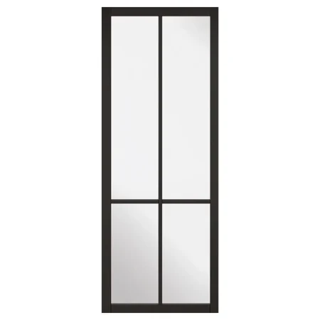 LPD Liberty Pre-finished Door 4L Glazed - Black