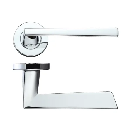 LPD Lyra Door Handle Polished Chrome Hardware Pack