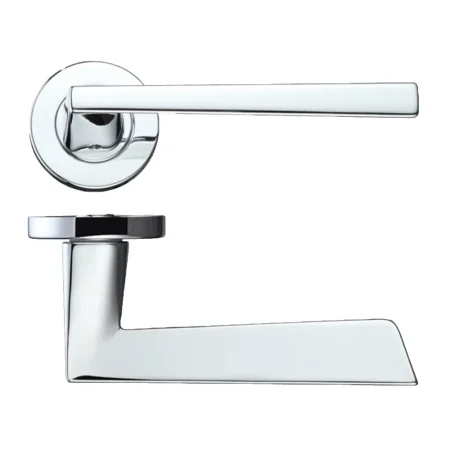 LPD Lyra Privacy Door Handle Polished Chrome Hardware Pack