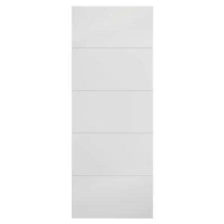 LPD Moulded White Fire Door Horizontal 4 Line Primed