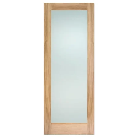 LPD Pattern 10 Fully Glazed Door 1L Frosted - Oak
