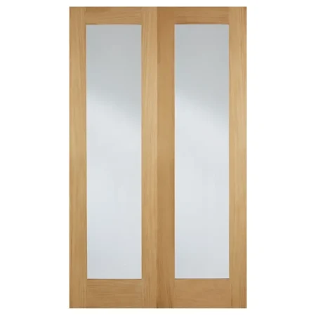 LPD Pattern 20 Glazed Pair Door Oak