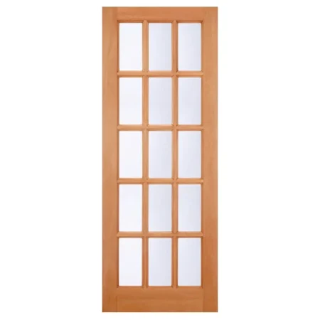 LPD SA 15L Hardwood Door M&T - Clear Glazed