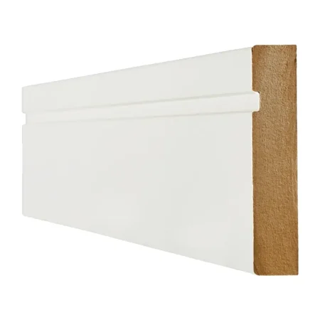 LPD Skirting Primed White Single Groove - Solid Core