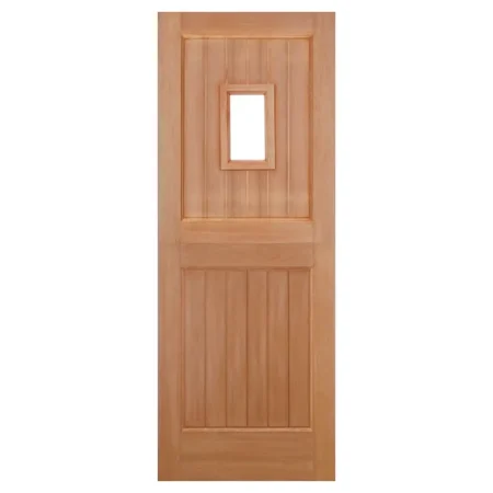 LPD Stable 1L Straight Door Unglazed M&T - Hardwood