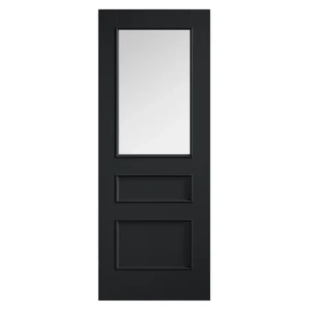 LPD Toledo Interior Glazed Door Charcoal Black Prefinished