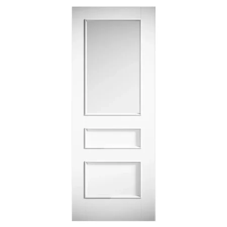 LPD Toledo White Primed Glazed Door
