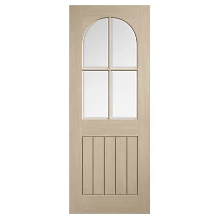 LPD Mexicano Arched Square Top Glazed Door Pre-Finished