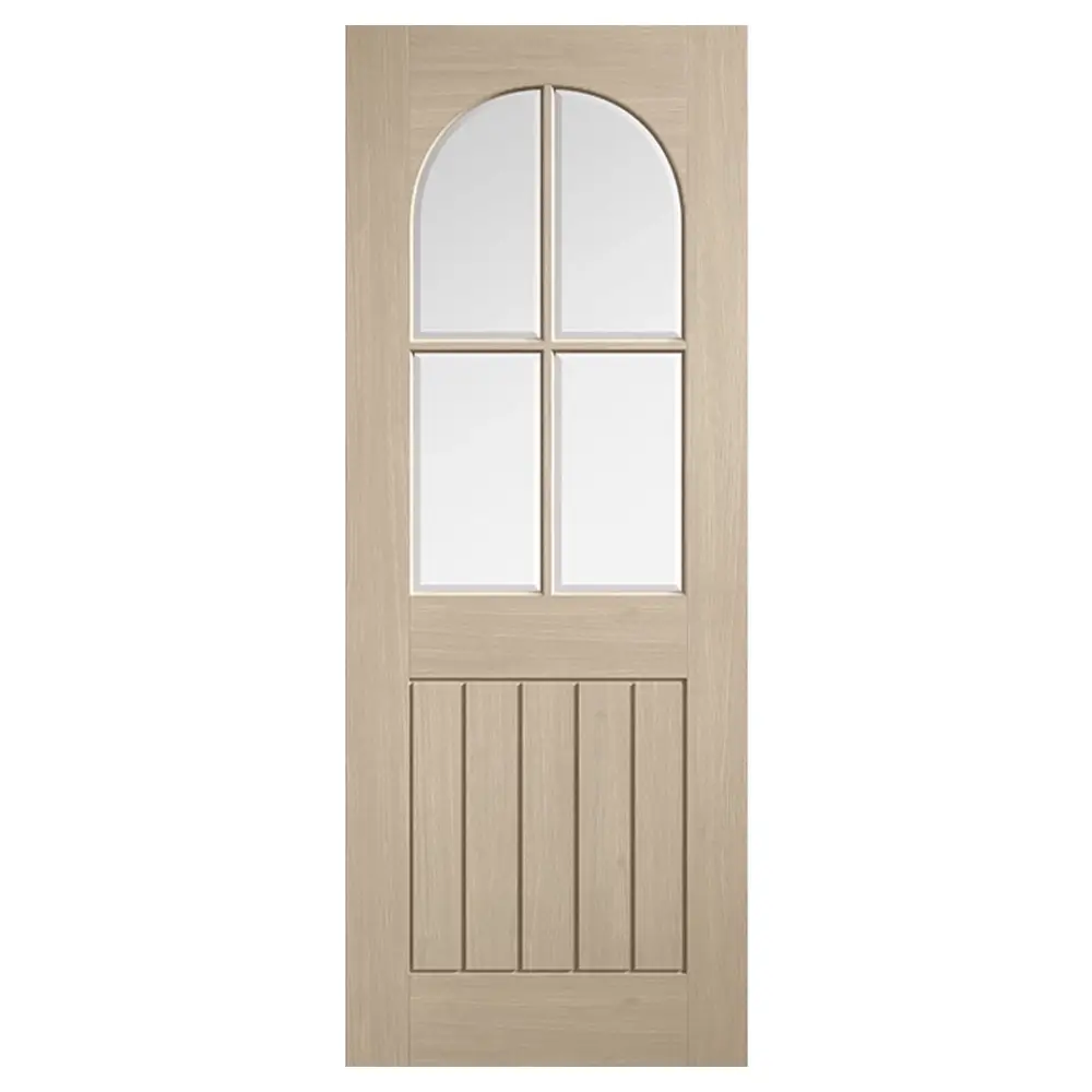 LPD Mexicano Arched Square Top Glazed Door Pre-Finished