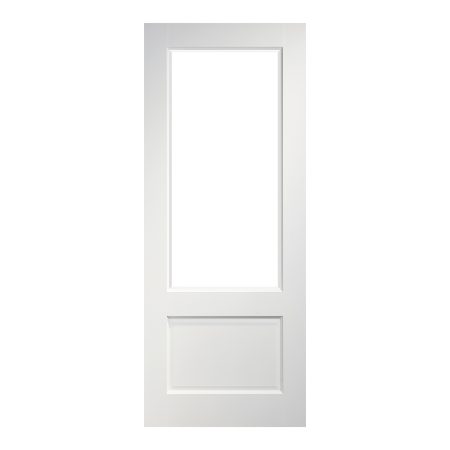 Deanta Internal Door Madison White Primed Bevelled Glaze