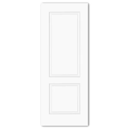 LPD Berlin 2P Fire Door White Moulded Smooth