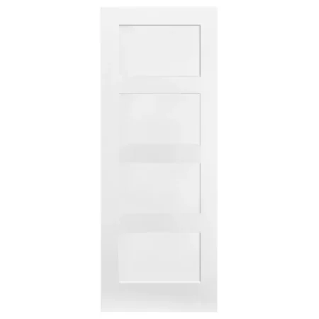 LPD Internal Shaker 4 Panel Fire Door White Primed