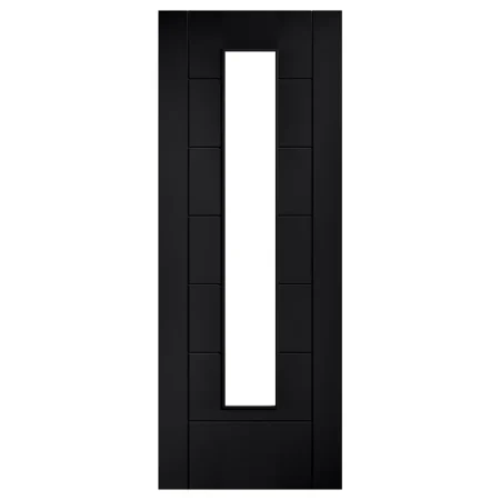 LPD Linear Laminate Glazed Door 7P - Black