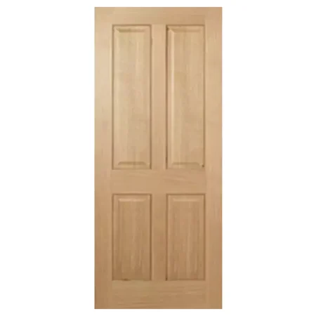LPD Regency Solid Fire Door 4P Unfinished - Oak