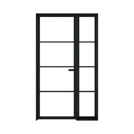 LPD Soho Black Glazed Door Sidelight W6