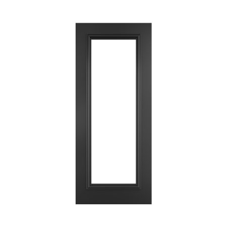 Deanta Blenheim Glazed Door Prefinished - Black