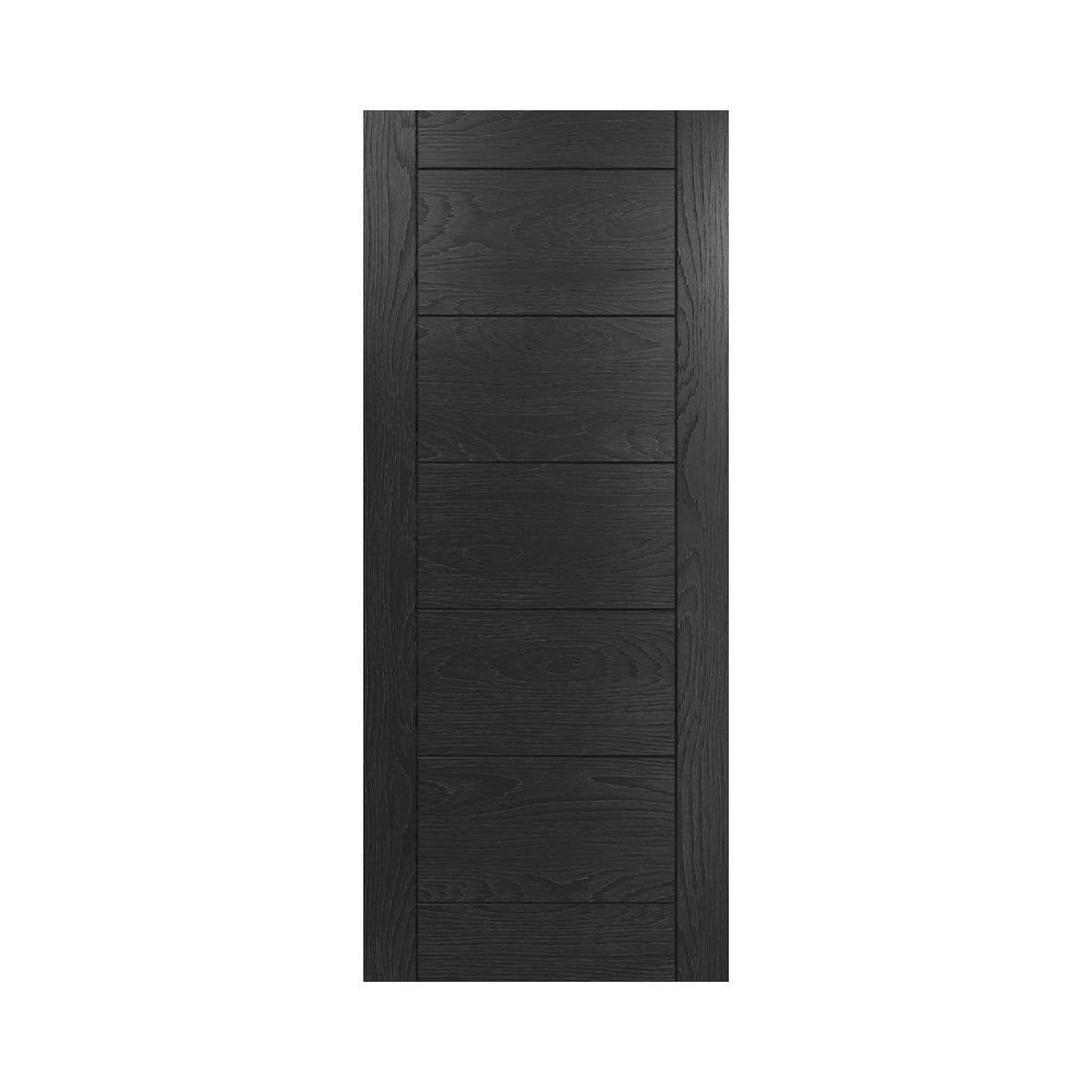 Deanta Seville Brushed Door Pre-finished - Black Oak